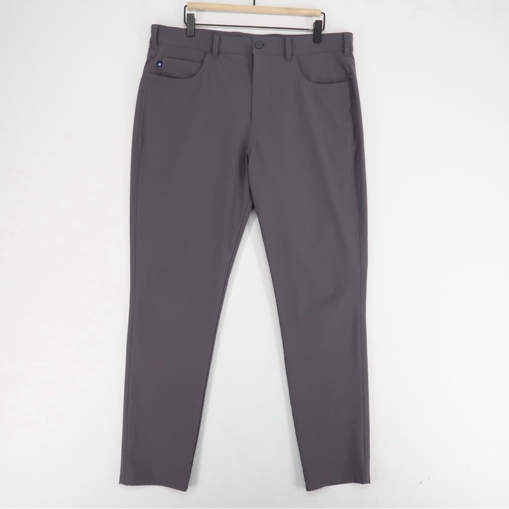 Mizzen Main Helmsman 5 Pocket Pant Mens 36x32 Charcoal Gray Slim‎ Stretch